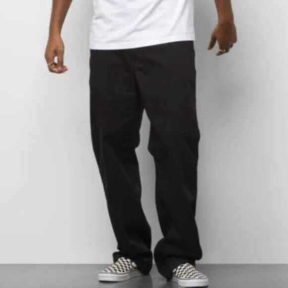 VANS Authentic Chino Loose Fit Black Pants Size 30 - Picture 1 of 11